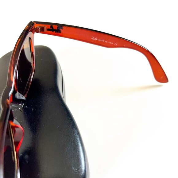 Ray Ban Brown Sunglasses Wayfarer 2140 Brown Frame Lens Retro Classic Style - Picture 4 of 8
